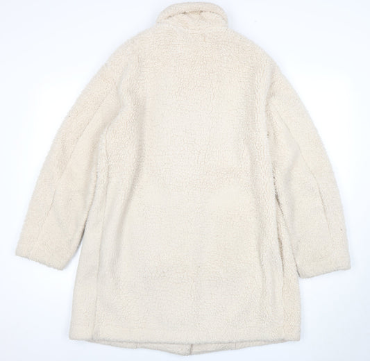 Uniqlo Women's Beige Mid-Length Overcoat M