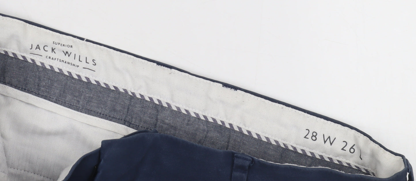 Jack Wills Women's Blue Slim Chino Trousers Size 26