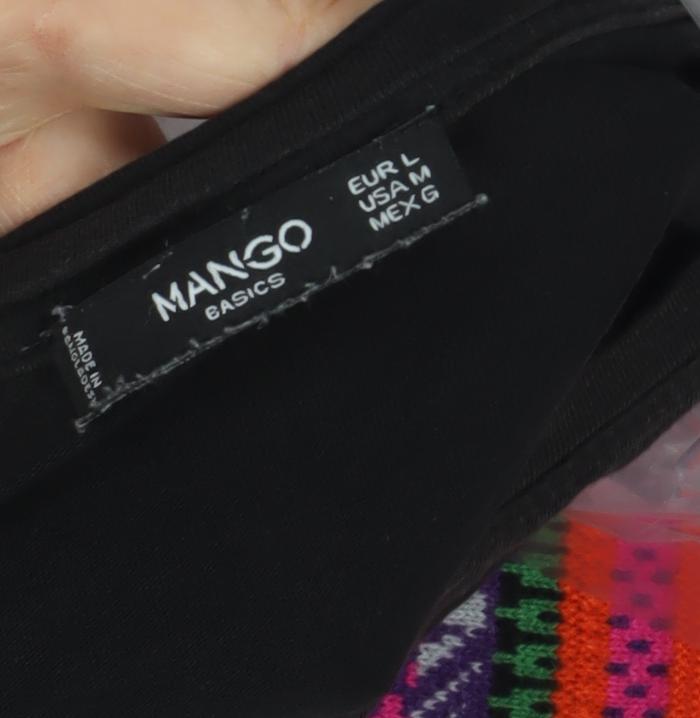 Womens UK Size 14 Mango Black Basic
