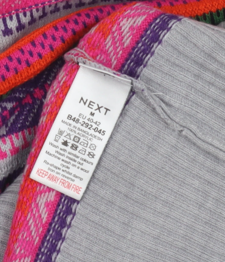 Womens UK Size M NEXT Multicoloured Pullover Jumper