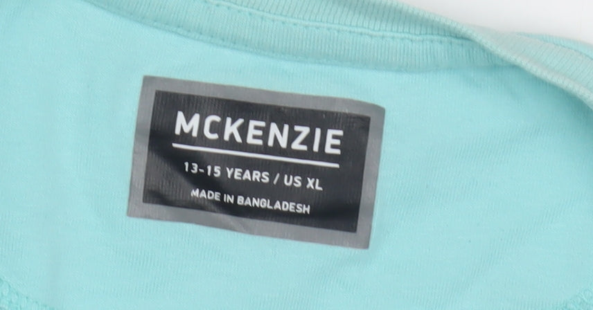 McKenzie Boys Blue T-Shirt 13-14 Years Cotton Casual