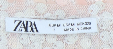Zara Women Multicoloured Sequin Dress M