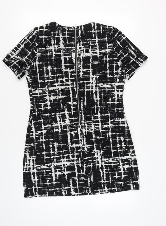 Louche Women's Black Geometric Dress Size 14