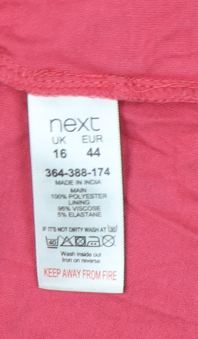 Womens UK Size 16 NEXT Pink Tunic Tank