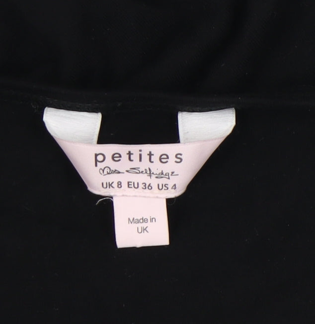 Miss Selfridge Women's Black Lace Bodysuit Size 8 Petite