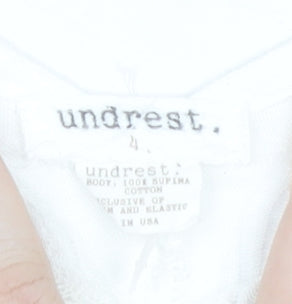 Undrest Women's White Cotton Playsuit Size 2
