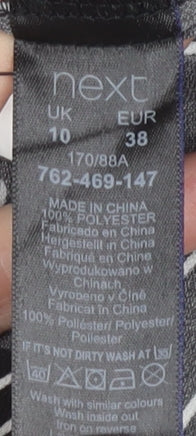 Next Women's Black Collared Shirt Dress Size 10