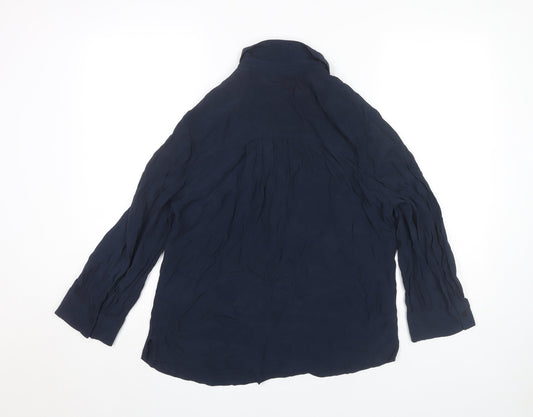 Esprit Women's Blue Collared Blouse, Size S