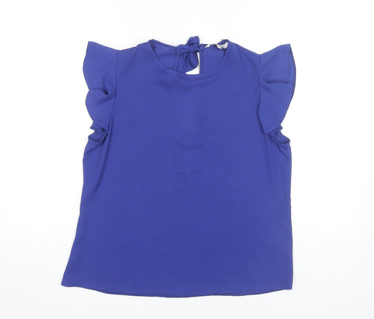 Womens UK Size 8 Clockhouse Blue Basic Blouse