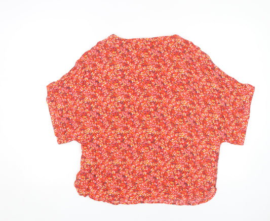 Womens UK Size 12 Monsoon Red Basic Blouse