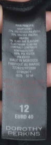 Dorothy Perkins Women's Black 12 Beaded Sheath Dress