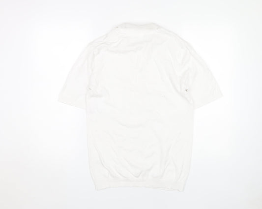 ASOS Men's White Polo Shirt, M, Short Sleeve, Casual