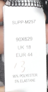 Kaleidoscope Women’s Black Animal Print Skirt Size 18