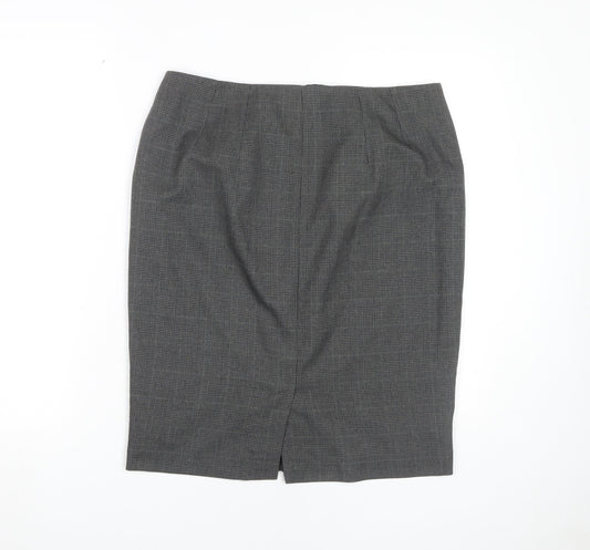 Marks and Spencer Women's Grey Pencil Skirt Size 14