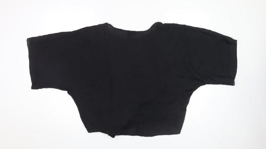 Womens UK Size S River Island Black Basic T-Shirt