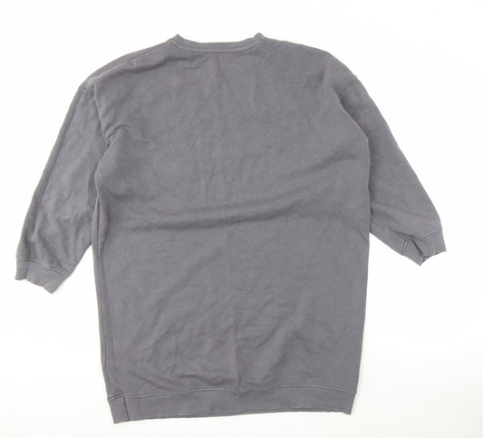 Mens UK Size XS Brave Soul Grey Pullover Sweatshirt