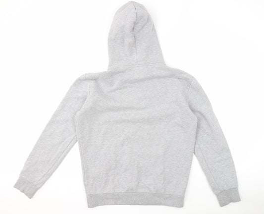 Superdry Men's Grey Hoodie S Pullover Logo Graphic