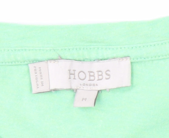 Womens UK Size M Hobbs Green Basic T-Shirt