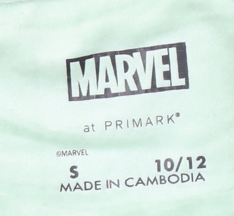 Primark Women's Green Marvel Pyjama Top, Size 10-12