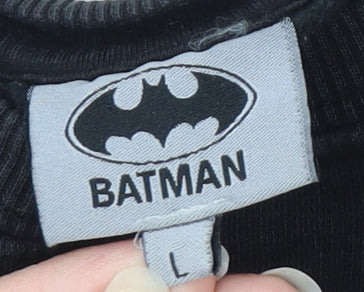 Mens UK Size L Batman Black Pullover Sweatshirt