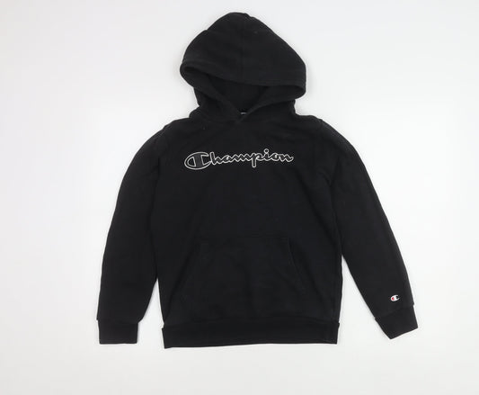 Champion Boys Black Pullover Hoodie L