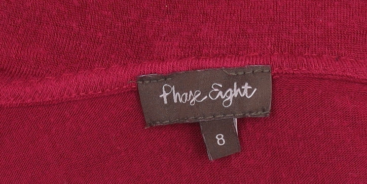 Womens UK Size 8 Phase Eight Red Wrap Jumper
