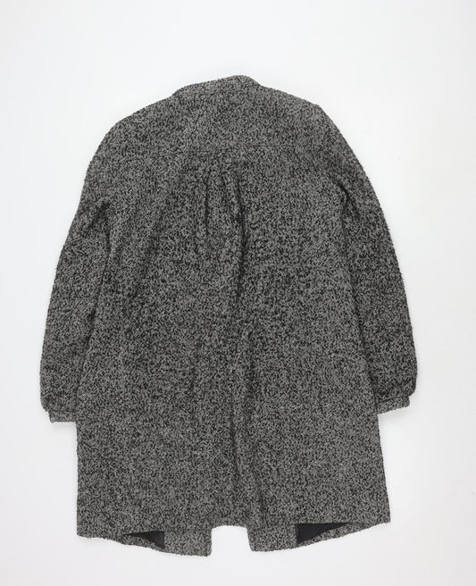 Womens UK Size 8 French Connection Black Overcoat