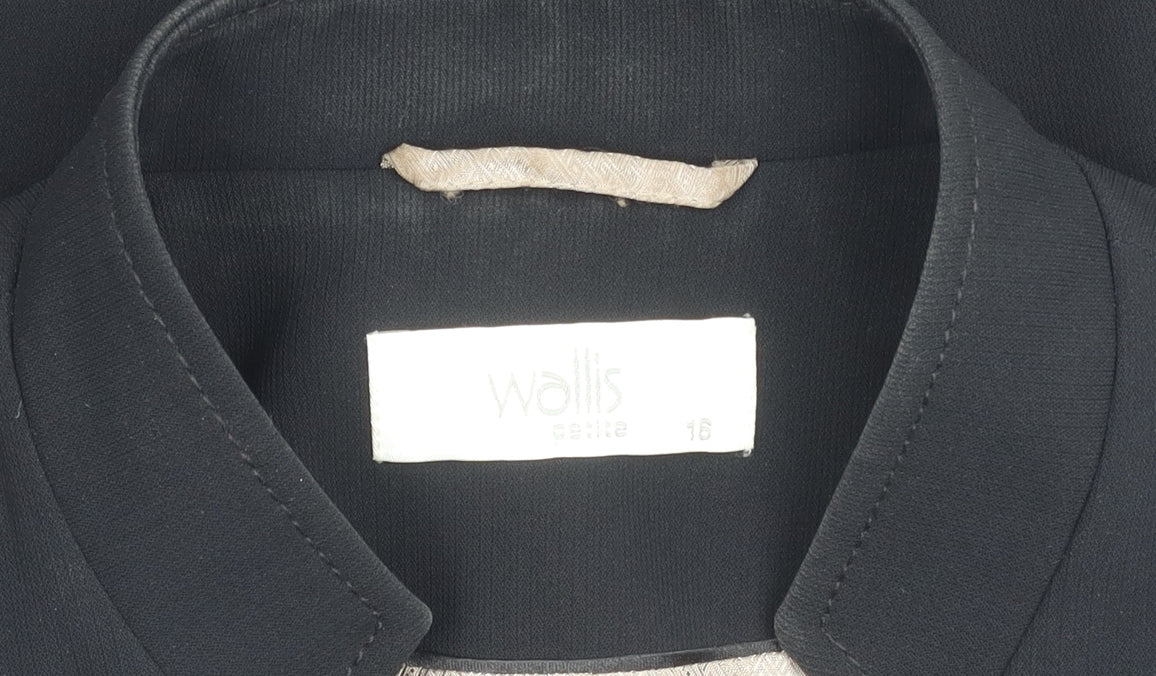 Wallis Women's Black Blazer, Size 16, Petites, Formal