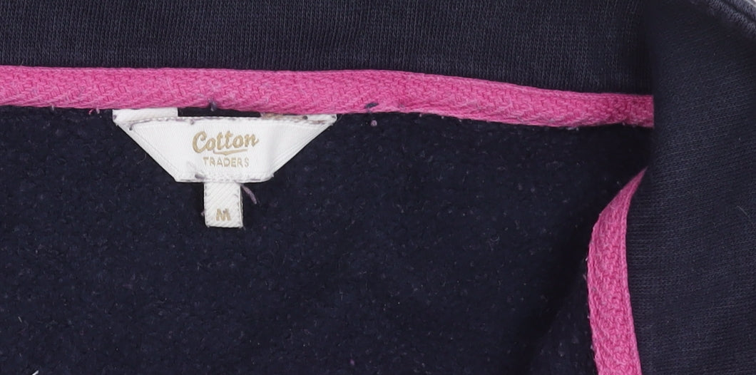 Womens UK Size M Cotton Traders Pink Pullover Sweatshirt
