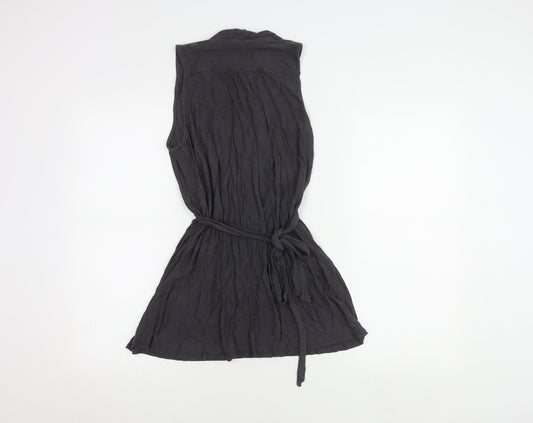 Womens UK Size S French Connection Black Tunic Blouse