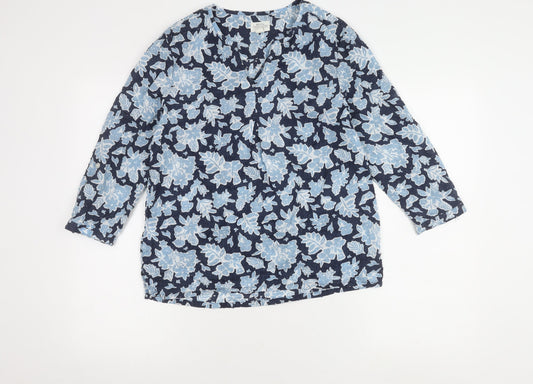 Womens UK Size 10 Mountain Warehouse Blue Tunic Blouse