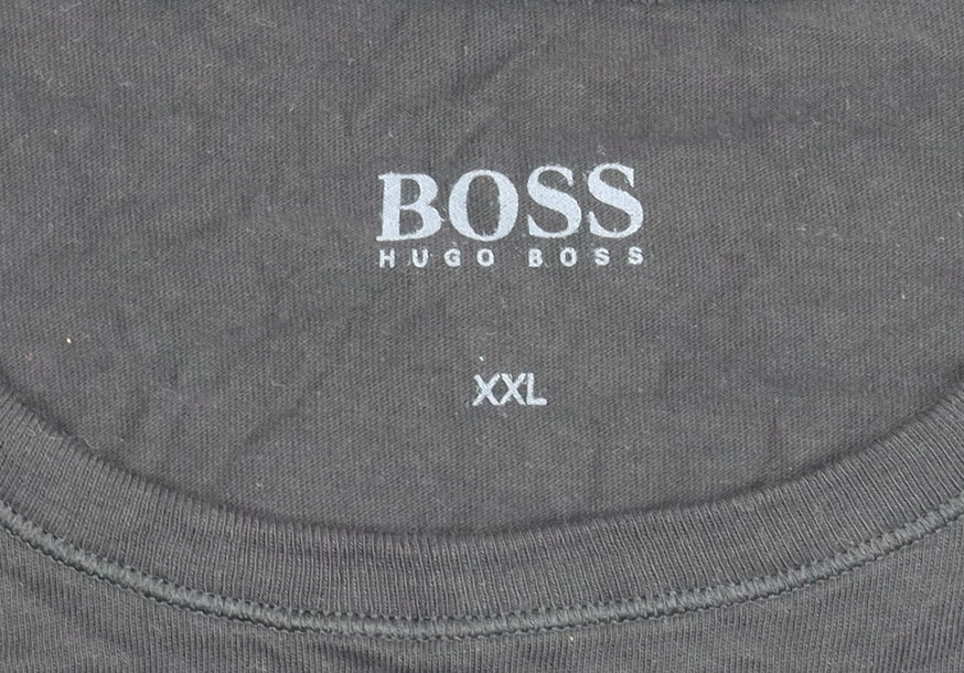 Mens UK Size XL HUGO BOSS Black T-Shirt