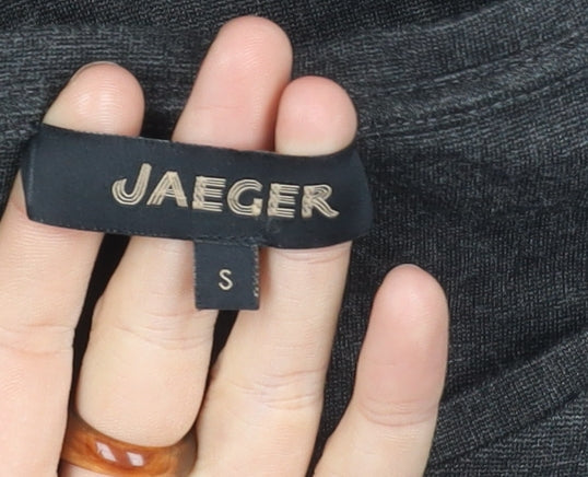 Jaeger Women's Black S Jersey Dress, 3/4 Sleeve