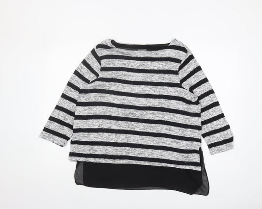 Womens UK Size 14 Phase Eight Black Tunic Jumper