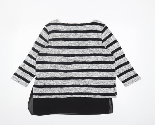 Womens UK Size 14 Phase Eight Black Tunic Jumper