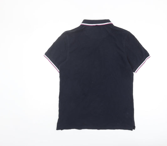 Lyle & Scott Men's Black Polo Shirt, Size L