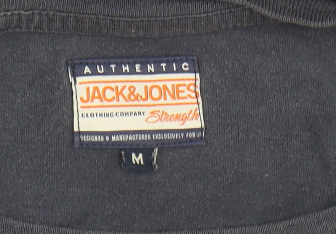 Mens UK Size M JACK & JONES Blue T-Shirt