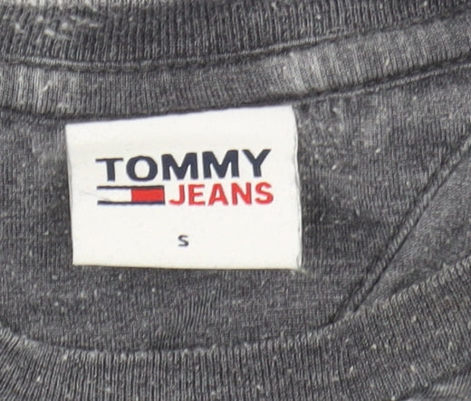 Unisex Adults UK Size S Tommy Jeans Grey Basic T-Shirt