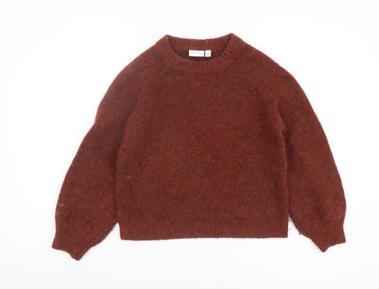 Womens UK Size XS VILA Brown Pullover Jumper