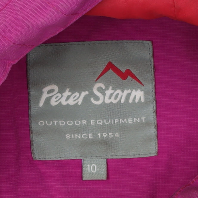 Womens UK Size 10 Peter Storm Pink Rain Coat