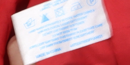 Oasis Women's Red Floral Asymmetric Dress - Size 14