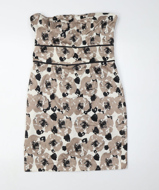 Additional front view of Laura Ashley Floral Pencil Dress in Multicolour, size 12