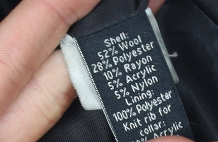 Miss Sixty Women's Black Belted Parka Jacket S