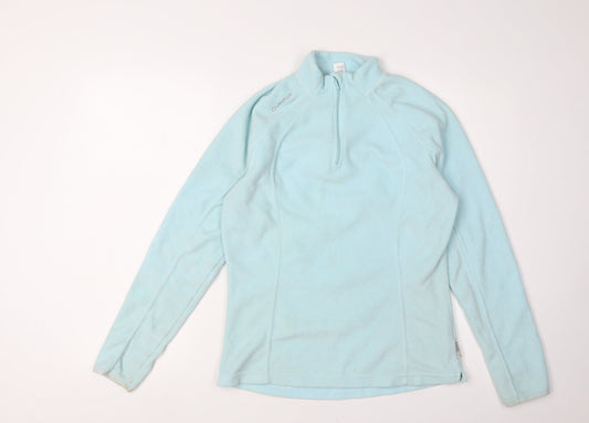 Womens UK Size 12 DECATHLON Blue Full Zip Sweatshirt