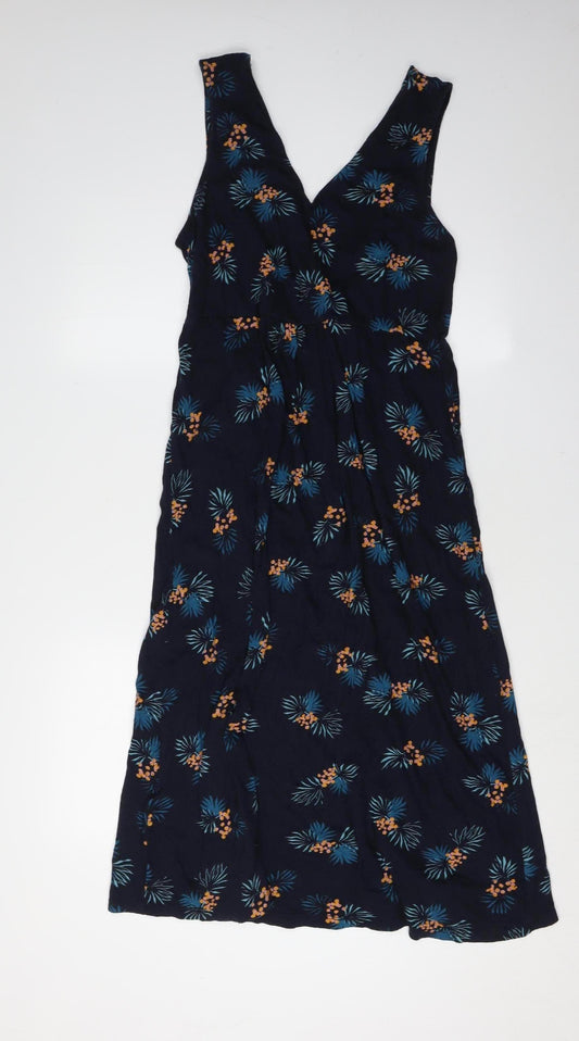 Monsoon Women’s Blue Floral Viscose Dress L