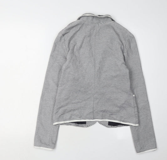 Next Women's Black Striped Blazer Size 12