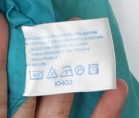 Brand and care label for C&A Women's Green Windbreaker Jacket, size 16