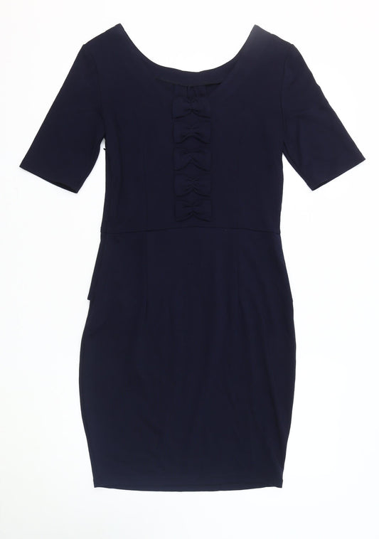 Sugarhill Boutique Women's Blue Sheath Dress Size 12
