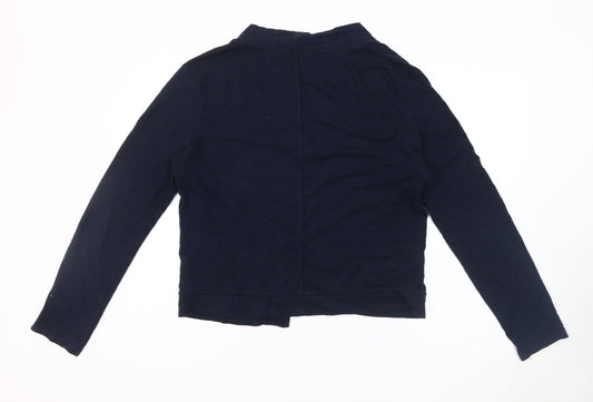 Fat Face Women's Blue Open Front Cardigan, Size 14, Casual Knit