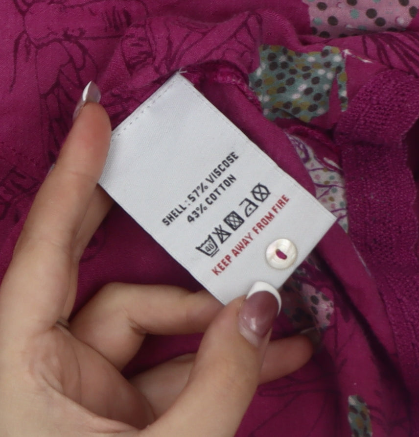 Womens UK Size 8 White Stuff Purple Basic Blouse